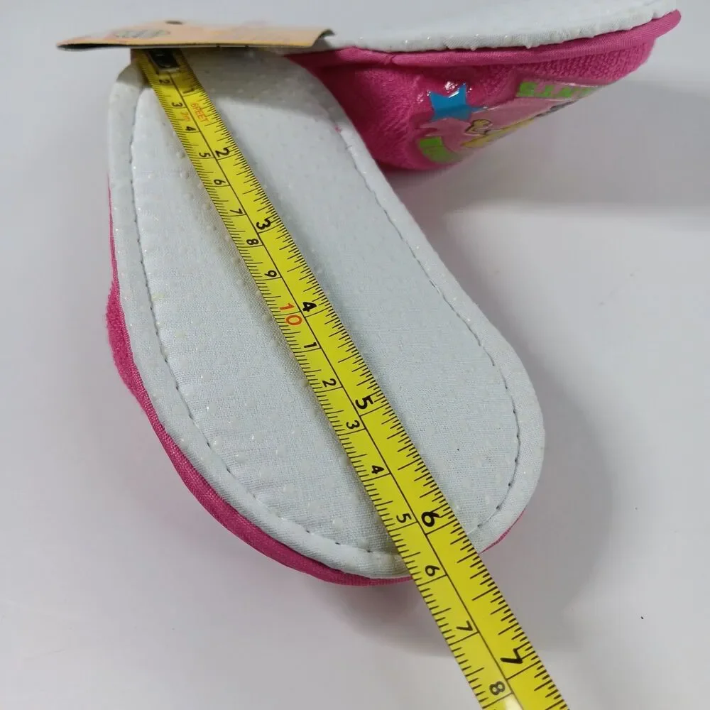 Nickelodeon Nick Jr Toddler Girls Spongebob Slippers 7/8 Pink NWT 2005